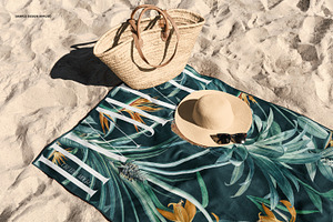 Beach Towel Mockup Set