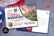 Real Estate Memorial Day Postcard, a Card Template by CreativeVinesStore (Thumbnail 1 of 6)