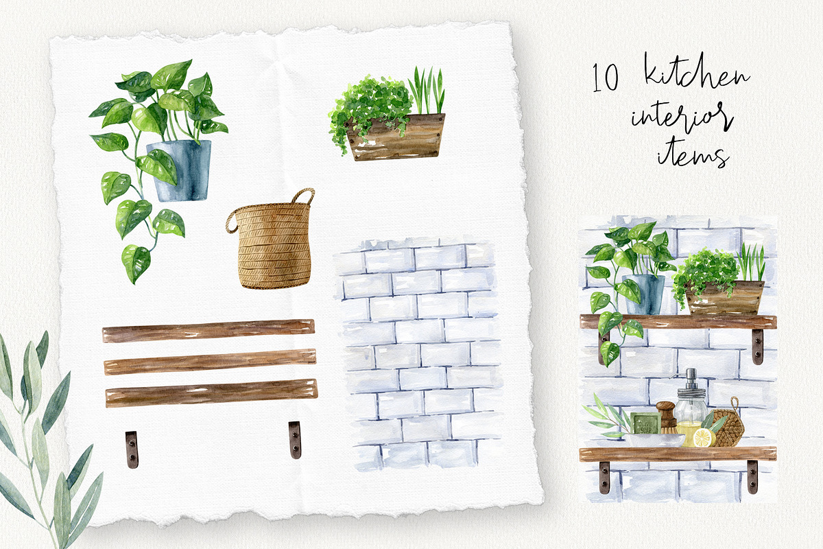 Zero Waste Kitchen Set, a Decorative Illustration by Natalia Fedorova (Photo 6 of 10)