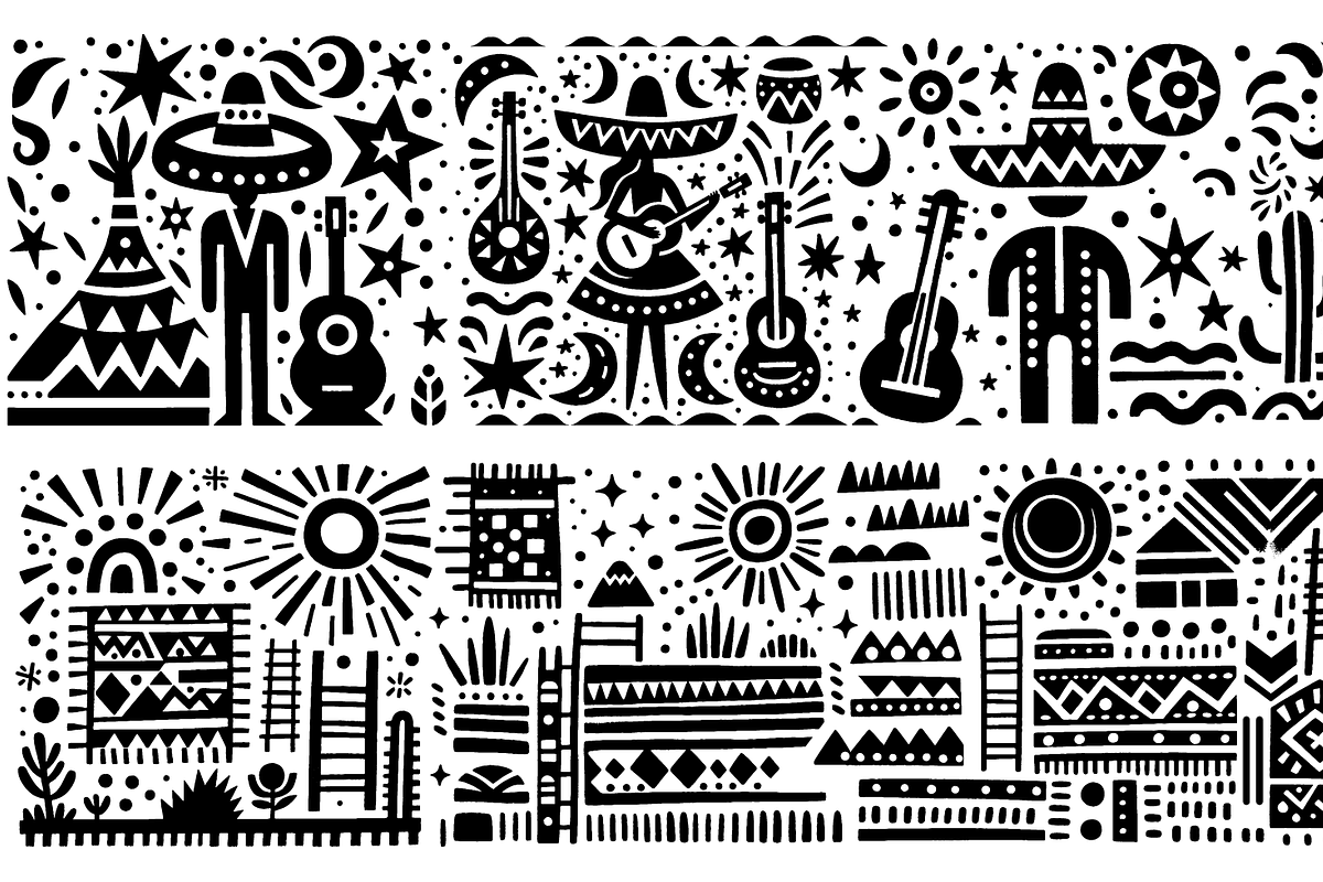 Vintage Culture Dance Folk Art, a Decorative Illustration by devastd (Photo 12 of 28)