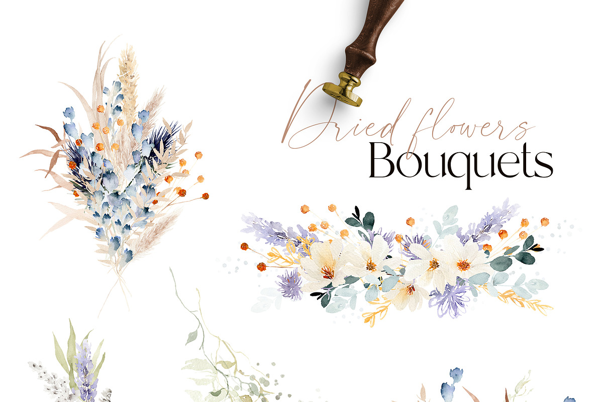 Watercolor flower - Soft Dried, an Illustration by Beigetime (Photo 6 of 10)
