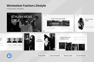 Minimalism Fashion Lifestyle Keynote, a Presentation Template by Antstheme