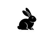Cute Rabbit Silhouette Vector Bundle, an Illustration by yasushie (Thumbnail 8 of 51)