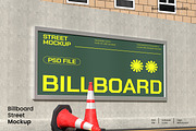 Billboard Street Mockup, an Advertising Mockup by Unerispace (Thumbnail 1 of 2)