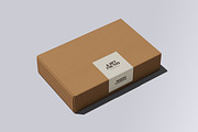 Box With Sticker Mockup, a Packaging Mockup by Riel Concept (Thumbnail 6 of 8)