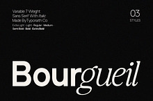 Bourgueil | Variable Sans Serif