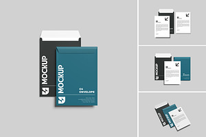 High Quality C4 Envelope Mockup