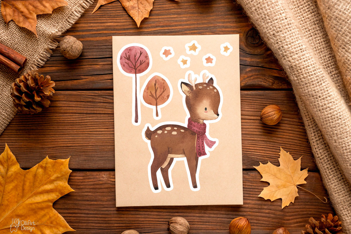 COZY AUTUMN Watercolor clipart, an Object Graphic by OlliArtDesign (Photo 3 of 5)