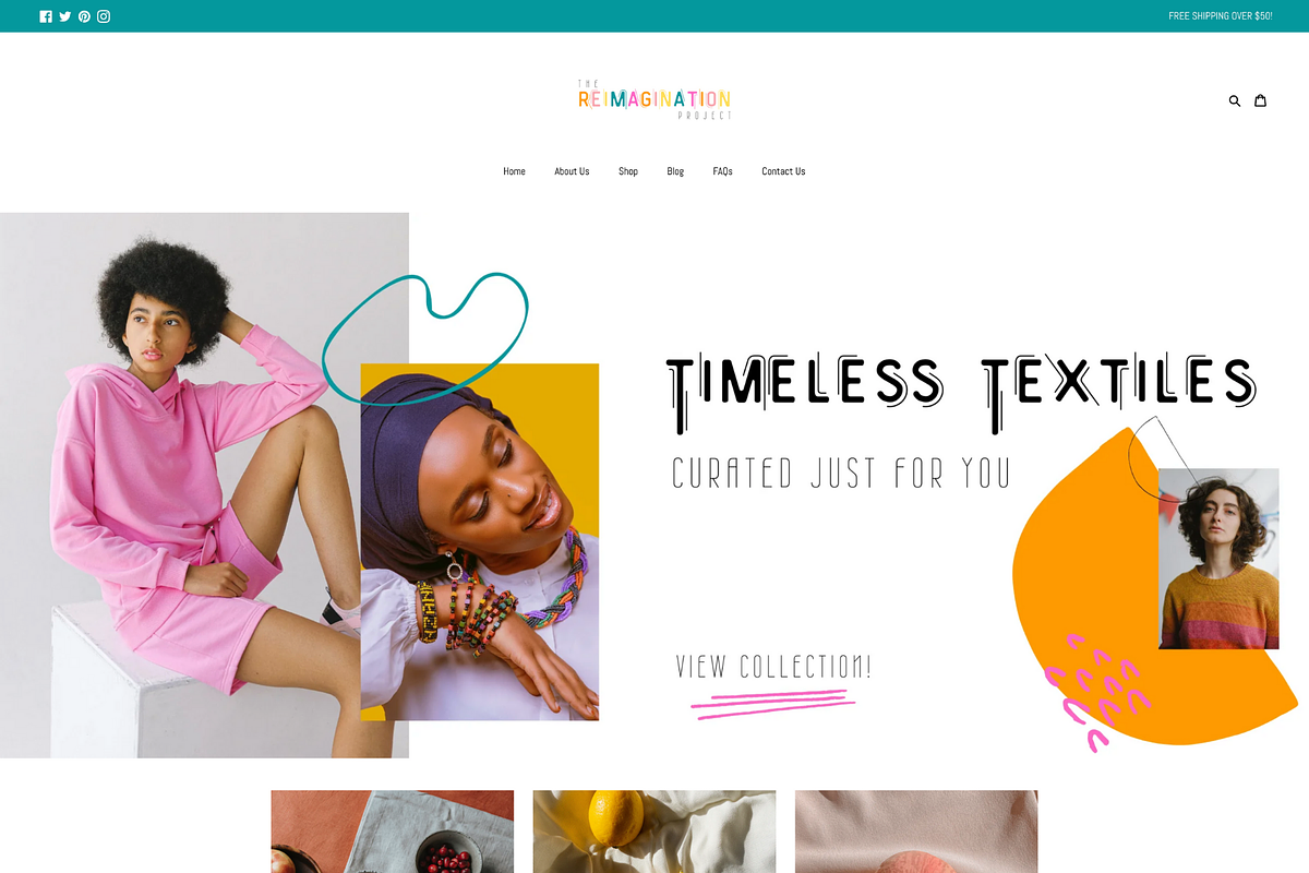 Colorful Shopify Theme | Reimagine, a Templates & Theme by Easy Website Themes (Photo 1 of 8)