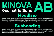 Kinova - A Modern Sans Serif Font, a Sans Serif Font by Marvadesign (Thumbnail 2 of 7)
