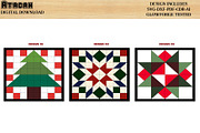Christmas Barn Quilt NewYear Pattern, a Pattern Graphic by AtacanDigital (Thumbnail 2 of 8)