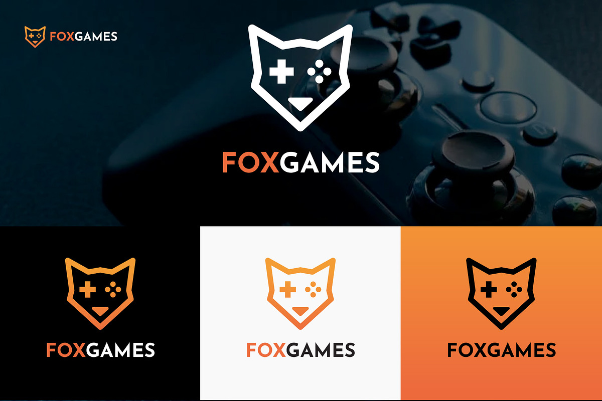 Fox Games - Gaming Logo Template, a Branding & Logo Template by Design Box (Photo 1 of 2)