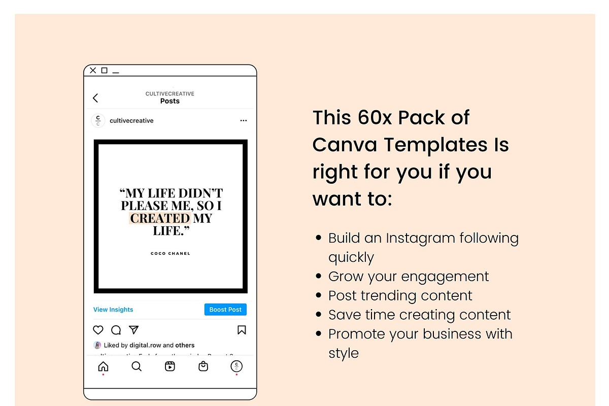 Style Instagram Feed Templates, a Social Media Template by Cultive Creative (Photo 2 of 13)
