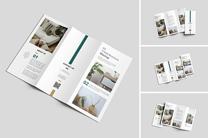Realistic Trifold Brochure Mockup, an Advertising Mockup by MA-KING_ART