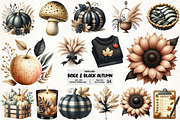 Beige & Black Autumn Clipart, an Illustration by Pixels.Craft (Thumbnail 1 of 7)