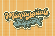 The Auratype | Retro Layered Font, a Script Font by Auratype (Thumbnail 10 of 15)