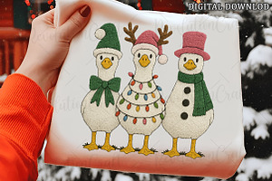 Christmas Crochet Silly Goose Png, an Illustration by OK Design