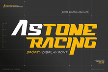 Astone - Racing Display Font