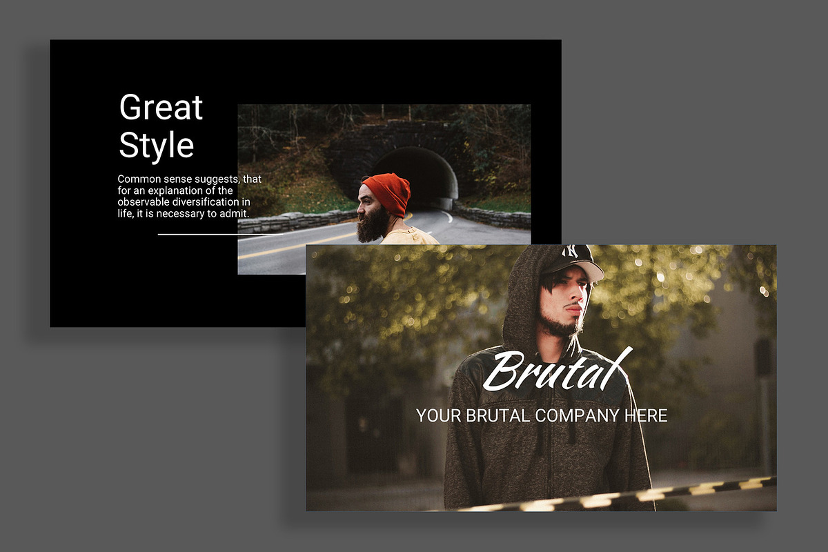 Brutal Creative Keynote, a Presentation Template by Infinity Vector Studio (Photo 2 of 5)