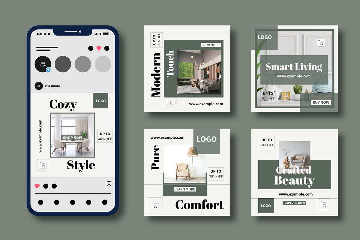 Modern Furniture Social Media Banner preview 2