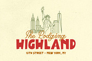Cafe Corner Retro Display Font Duo, a Handwritten Font by Littlehand (Thumbnail 2 of 9)