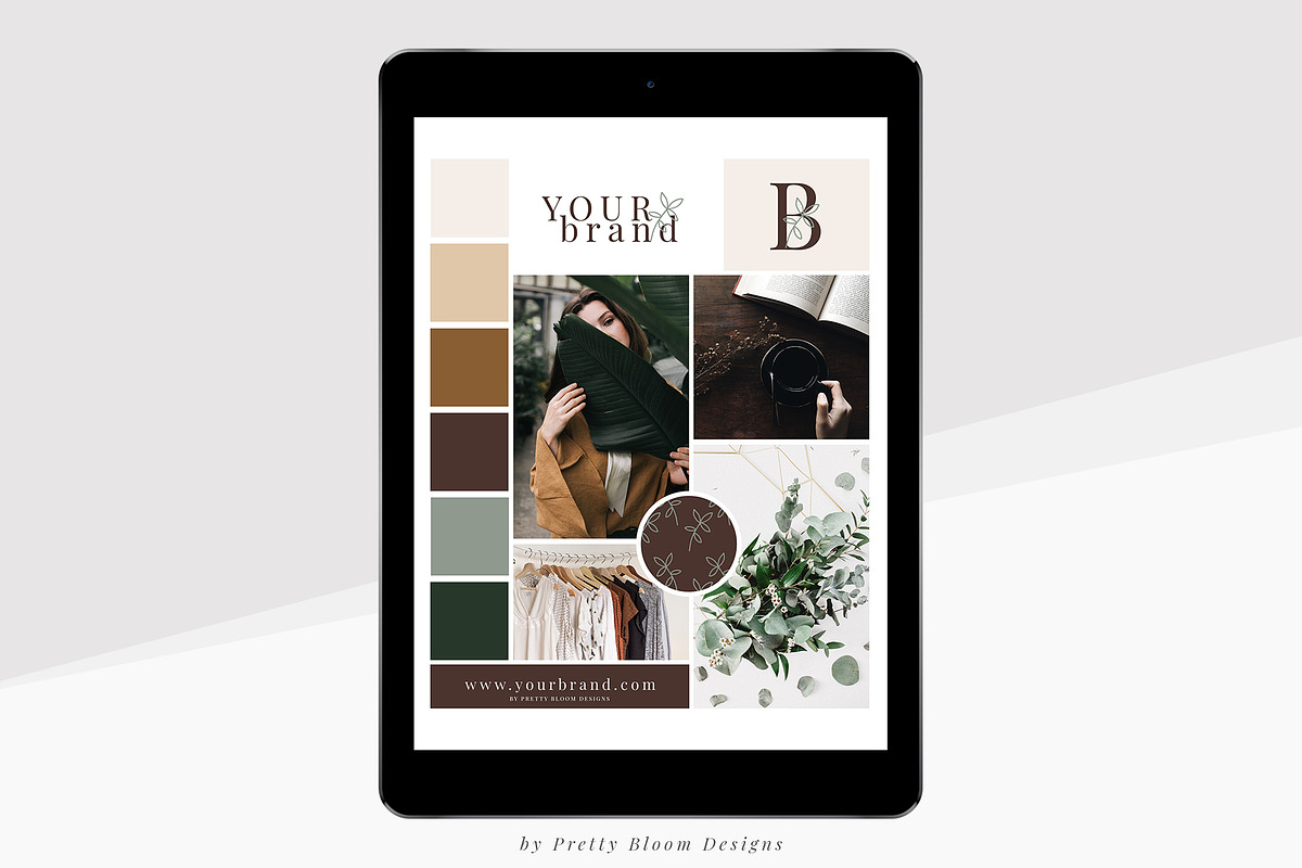 Branding & Mood Board Templates, a Product Mockup by Pretty Bloom Designs (Photo 5 of 5)