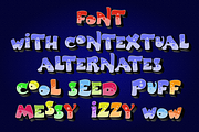 color font BigPartyO3, a Font by glukfonts (Thumbnail 4 of 7)