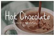 Hot Chocolate Handwritten Font, a Sans Serif Font by GraphicsByKassy (Thumbnail 1 of 11)