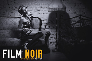 Film Noir Photoshop Action, an Action Add-On by CraftingStudio
