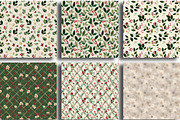 Boho Christmas Seamless Paper Bundle, an Illustration by CraftArtStudio (Thumbnail 2 of 3)