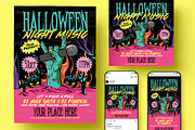 Halloween Music Flyer, a Flyer Template by Creativestoree (Thumbnail 1 of 5)