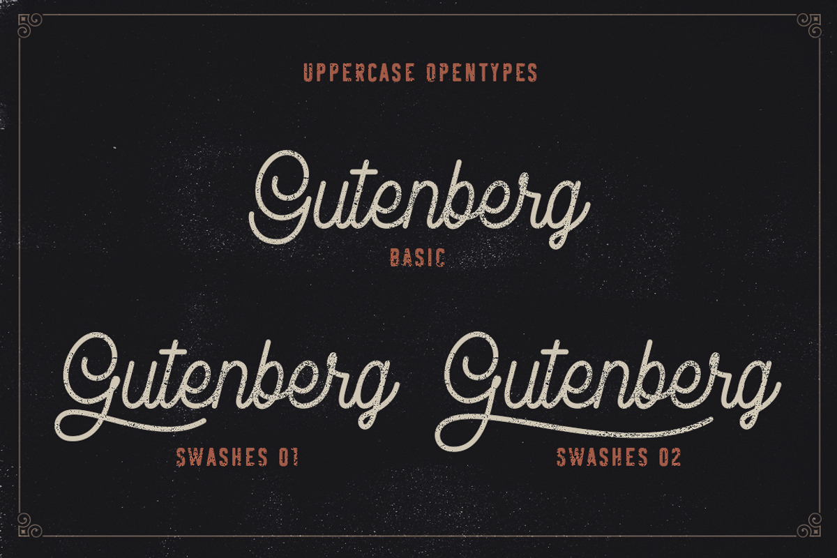 Rampage Monoline Advertisement Font preview 3