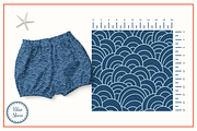 Blue Shore - Seamless Patterns Set, a Pattern Graphic by Cuteanny Design (Thumbnail 5 of 8)