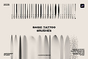 Procreate Basic Tattoo Brushes, a Brush Add-On by Spasibenko Art (Thumbnail 2 of 7)