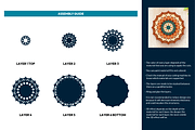 3D Dahlia Flower Design - Cut Files, an Object Graphic by Arshad Ali (Thumbnail 2 of 8)