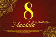Set of 8 cards with Mandalas,Vector, a Graphic by Iryna Danyliuk (Thumbnail 1 of 2)