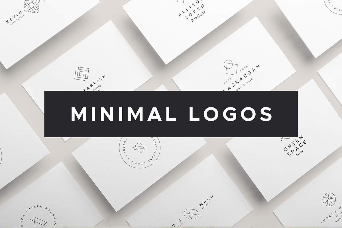 Bundle - Minimal Geometric Logos, a Branding & Logo Template by Davide ...