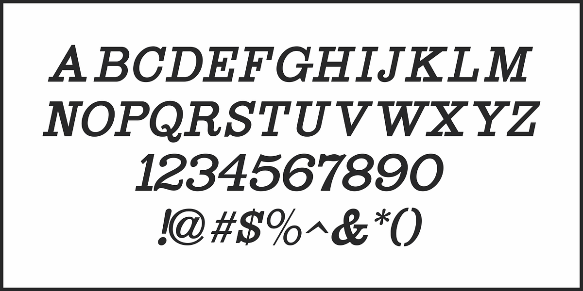 Slabserif Wood JNL, a Slab Serif Font by Jeff Levine Fonts (Photo 5 of 5)