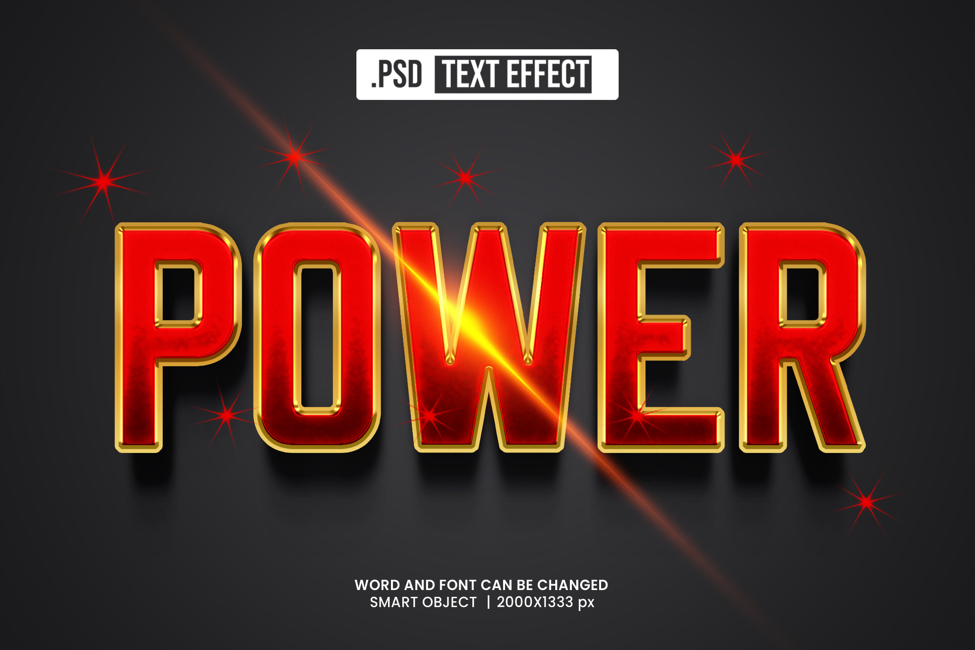 Power Text Effect, a Layer Style Add-On by himelgfx