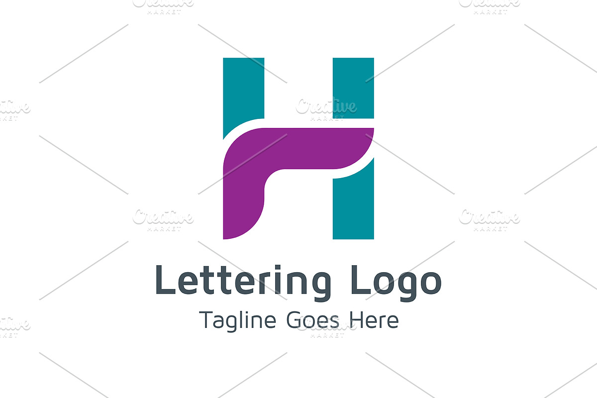 20 Logo Lettering H Template Bundle, a Branding & Logo Template by Acongraphic (Photo 10 of 21)