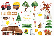 Watercolor Farm Collection., an Animal Illustration by Kate_Rina (Thumbnail 4 of 9)