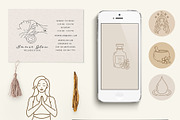 Holistic Medicine Line Icon Set, an Outline Icon by NatalieArtShop (Thumbnail 7 of 15)