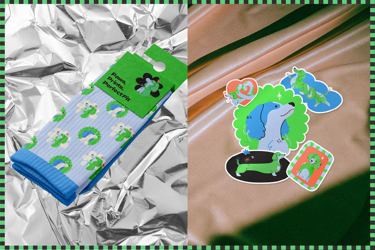 Fancy puppies vector pack + stickers, an Animal Illustration by My.Ordinarty (Photo 3 of 10)