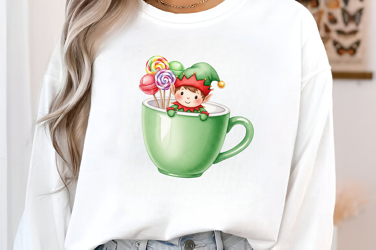 Cute Christmas Hot Cocoa Cup Clipart, an Illustration by SinaCreation (Photo 5 of 7)