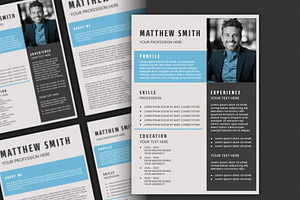 Minimal Resume Layout Template, a Templates & Theme by studiogstock