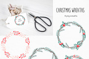 Watercolor Christmas City Clipart, a Texture Illustration by YuliyaArtGarden (Thumbnail 8 of 12)
