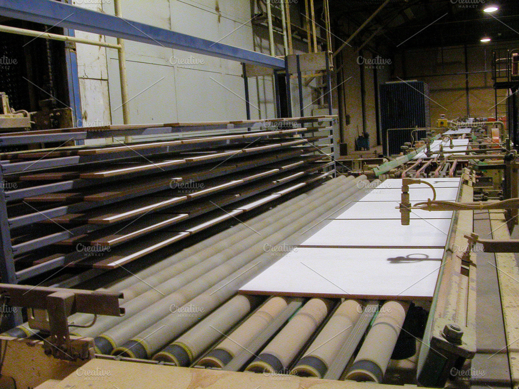 Ceramic Tiles Moving on Factory Conveyor System, an Industrial Photo by Davizro's Market