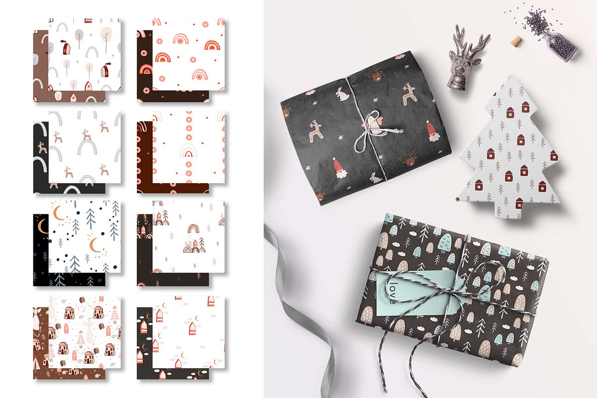 BIG SET of winter boho patterns, a Pattern Graphic by Vera●Suleimanova (Photo 7 of 14)