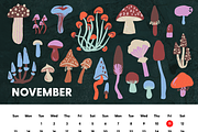 Grainy Surreal Mushrooms set, a Decorative Illustration by Paper Cherry (Thumbnail 10 of 12)