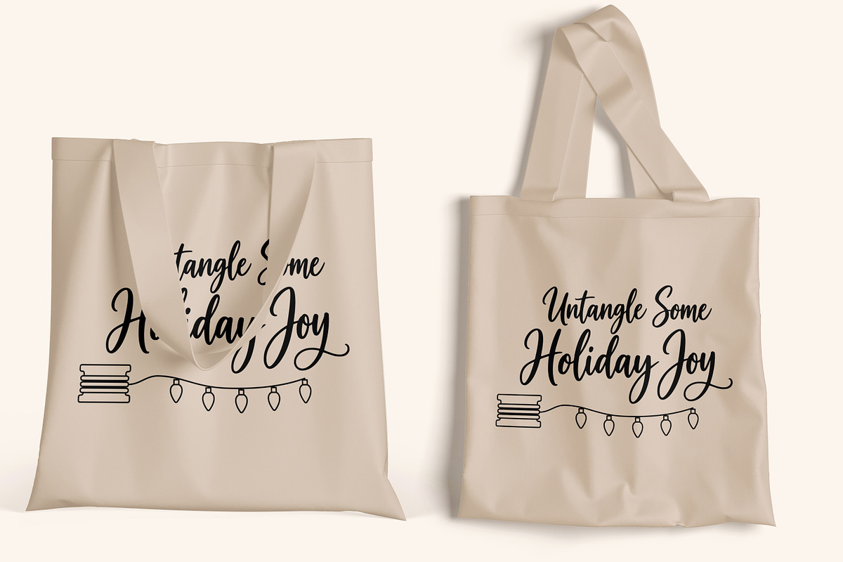 Holiday Light Untangle Joy Lettering, an Object Illustration by Ghagra (Photo 6 of 7)